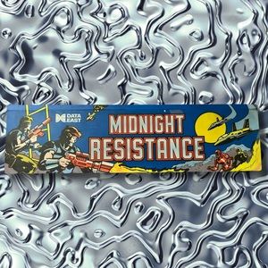Midnight Resistance Data East Arcade Video Game Marquee Sign Wall Art